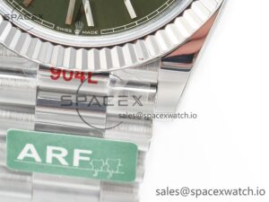 Day Date 40 SS 228239 ARF 1:1 Best Edition Green Roman Dial on President Bracelet VR3255 - Image 12