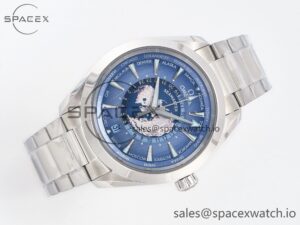 Aqua Terra 150M 43mm Worldtimer 24 VSF 1:1 Best Edition Summer Blue Dial on SS Bracelet A8938 Super Clone - Image 7