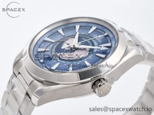 Aqua Terra 150M 43mm Worldtimer 24 VSF 1:1 Best Edition Summer Blue Dial on SS Bracelet A8938 Super Clone - Image 5