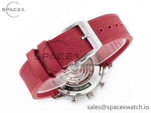 Portuguese Chrono IW3716 Z+F 1:1 Best Edition Red Dial on Red Rubber Strap A69355 - Image 15
