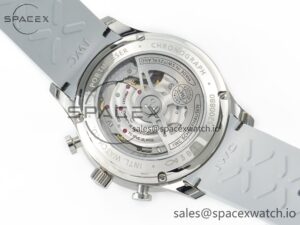 Portuguese Chrono IW3716 Z+F 1:1 Best Edition Green Dial on Gray Rubber Strap A69355 - Image 16