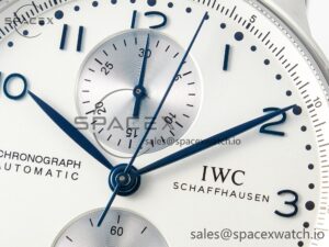 Portuguese Chrono IW3716 Z+F 1:1 Best Edition White Dial on Black Rubber Strap A69355 - Image 9