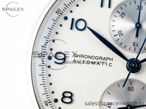Portuguese Chrono IW3716 Z+F 1:1 Best Edition White Dial on Black Rubber Strap A69355 - Image 10