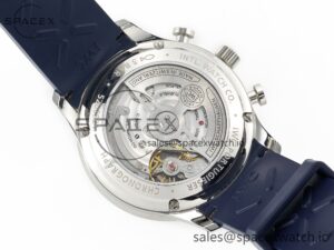 Portuguese Chrono IW3716 Z+F 1:1 Best Edition Blue Dial on Blue Rubber Strap A69355 - Image 17