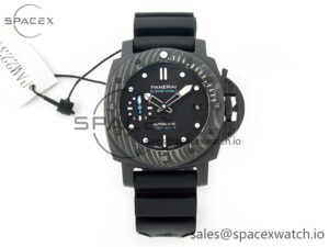 PAM2231 Carbotech 42mm VSF Best Edition Black Dial on Black Rubber Strap P.900 Super Clone