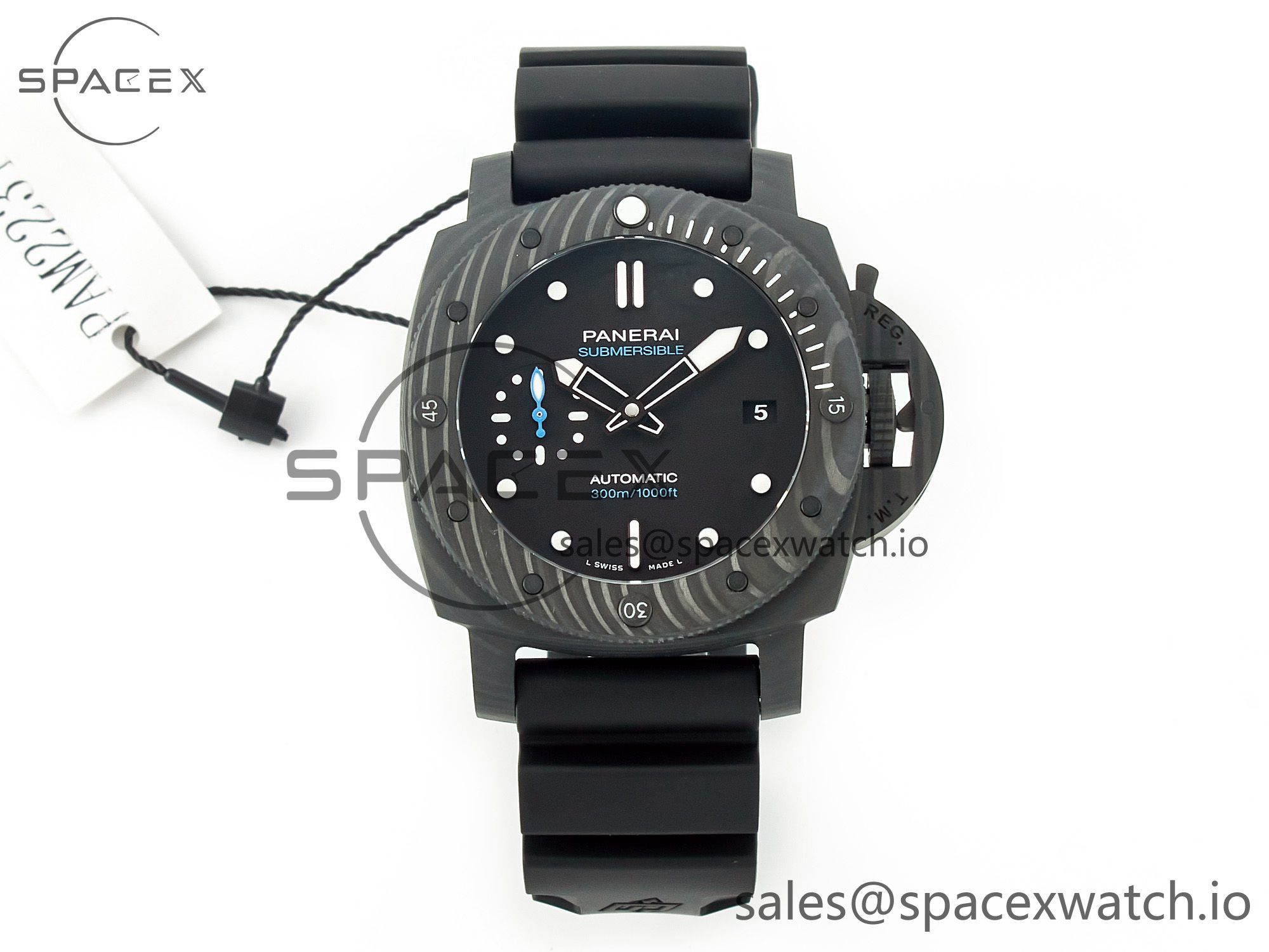 IMG_8660 拷贝 PAM2231 Carbotech 42mm VSF Best Edition Black Dial on Black Rubber Strap P.900 Super Clone - Image 1