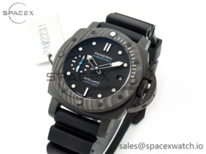 PAM2231 Carbotech 42mm VSF Best Edition Black Dial on Black Rubber Strap P.900 Super Clone - Image 4