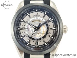 Aqua Terra 150M 43mm 24 Ti VSF 1:1 Best Edition Gray Dial on Black Rubber Strap A8938 Super Clone - Image 2