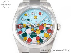 Oyster Perpetual 36mm 126000 Clean 1:1 Best Edition 904L Steel Celebration Dial on SS Bracelet VR3230 - Image 2
