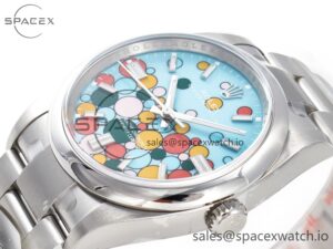 Oyster Perpetual 36mm 126000 Clean 1:1 Best Edition 904L Steel Celebration Dial on SS Bracelet VR3230 - Image 5