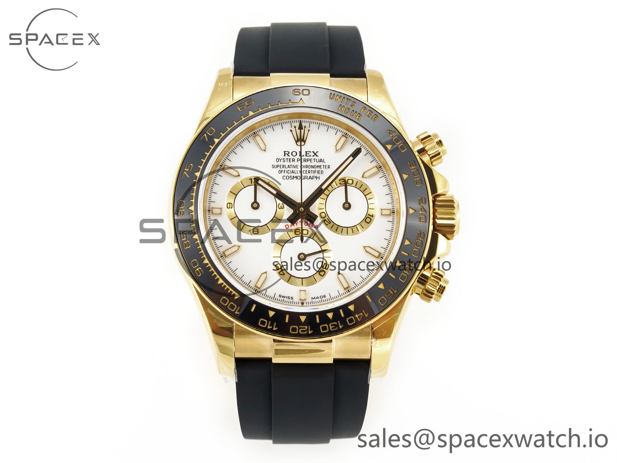 IMG_8795 拷贝 2023 Daytona 126518 Clean 1:1 Best Edition White Dial on Oysterflex Strap SA4130 - Image 1