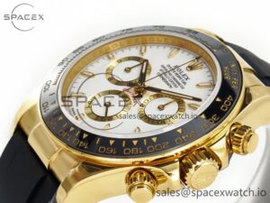 2023 Daytona 126518 Clean 1:1 Best Edition White Dial on Oysterflex Strap SA4130 - Image 5