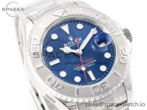 Yacht-Master 37mm 268622 ARF 1:1 Best Edition Blue Dial 904L SS Case and Bracelet A2824 - Image 3