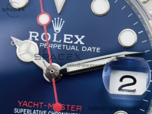 Yacht-Master 37mm 268622 ARF 1:1 Best Edition Blue Dial 904L SS Case and Bracelet A2824 - Image 9