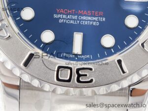 Yacht-Master 37mm 268622 ARF 1:1 Best Edition Blue Dial 904L SS Case and Bracelet A2824 - Image 12