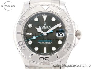 Yacht-Master 37mm 268622 ARF 1:1 Best Edition Gray Dial 904L SS Case and Bracelet A2824 - Image 2