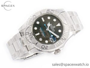 Yacht-Master 37mm 268622 ARF 1:1 Best Edition Gray Dial 904L SS Case and Bracelet A2824 - Image 7
