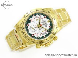 Daytona YG Noob Best Edition Green/White Dial on YG Oyster Bracelet SA4130 - Image 7