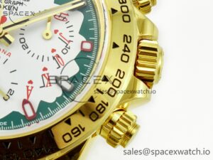 Daytona YG Noob Best Edition Green/White Dial on YG Oyster Bracelet SA4130 - Image 11