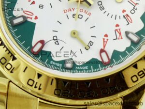 Daytona YG Noob Best Edition Green/White Dial on YG Oyster Bracelet SA4130 - Image 12