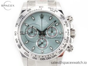 Daytona SS Bezel Noob Best Edition Ice Blue Dial on SS Oyster Bracelet SA4130 - Image 2