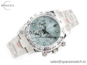 Daytona SS Bezel Noob Best Edition Ice Blue Dial on SS Oyster Bracelet SA4130 - Image 7