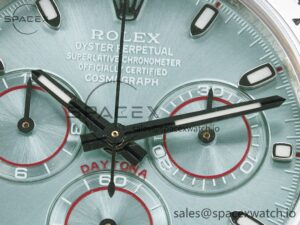 Daytona SS Bezel Noob Best Edition Ice Blue Dial on SS Oyster Bracelet SA4130 - Image 9