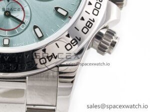 Daytona SS Bezel Noob Best Edition Ice Blue Dial on SS Oyster Bracelet SA4130 - Image 12