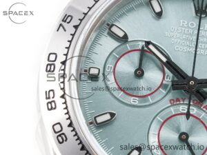 Daytona SS Bezel Noob Best Edition Ice Blue Dial on SS Oyster Bracelet SA4130 - Image 10
