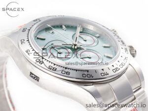 Daytona SS Bezel Noob Best Edition Ice Blue Dial on SS Oyster Bracelet SA4130 - Image 6