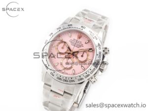 Daytona SS Bezel Noob Best Edition Pink Dial on SS Oyster Bracelet SA4130 - Image 4