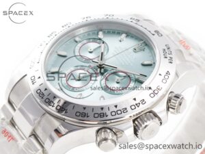 Daytona SS Bezel Noob Best Edition Ice Blue Dial on SS Oyster Bracelet SA4130 - Image 5