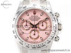 Daytona SS Bezel Noob Best Edition Pink Dial on SS Oyster Bracelet SA4130 - Image 2
