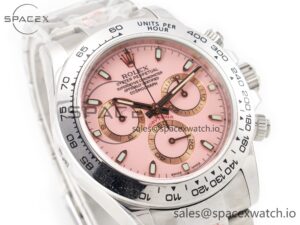 Daytona SS Bezel Noob Best Edition Pink Dial on SS Oyster Bracelet SA4130 - Image 3