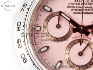 Daytona SS Bezel Noob Best Edition Pink Dial on SS Oyster Bracelet SA4130 - Image 9