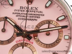 Daytona SS Bezel Noob Best Edition Pink Dial on SS Oyster Bracelet SA4130 - Image 10