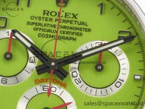 Daytona SS Bezel Noob Best Edition Green Dial Numbers Markers on SS Oyster Bracelet SA4130 - Image 10
