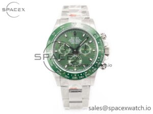Daytona Green Ceramic Bezel Noob Best Edition Green Dial on SS Oyster Bracelet SA4130