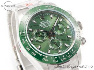 Daytona Green Ceramic Bezel Noob Best Edition Green Dial on SS Oyster Bracelet SA4130 - Image 3