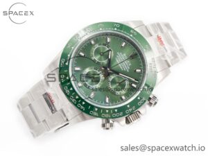 Daytona Green Ceramic Bezel Noob Best Edition Green Dial on SS Oyster Bracelet SA4130 - Image 7