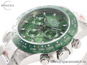 Daytona Green Ceramic Bezel Noob Best Edition Green Dial on SS Oyster Bracelet SA4130 - Image 5