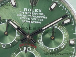 Daytona Green Ceramic Bezel Noob Best Edition Green Dial on SS Oyster Bracelet SA4130 - Image 10