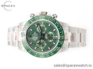 Daytona Green Ceramic Bezel Noob Best Edition Green Dial on SS Oyster Bracelet SA4130 - Image 8