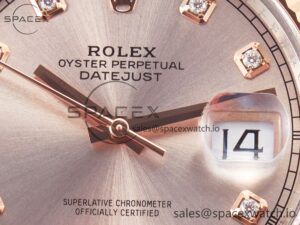 DateJust 41 126331 Clean 904L SS/RG 1:1 Best Edition Rose Gold Diamond Dial on Oyster Bracelet VR3235 - Image 10