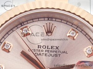 DateJust 41 126331 Clean 904L SS/RG 1:1 Best Edition Rose Gold Diamond Dial on Oyster Bracelet VR3235 - Image 9