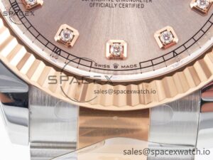 DateJust 41 126331 Clean 904L SS/RG 1:1 Best Edition Rose Gold Diamond Dial on Oyster Bracelet VR3235 - Image 12