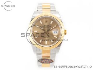 DateJust 41 126333 Clean Best Edition YG Dial Stick Markers on Oyster Bracelet VR3235