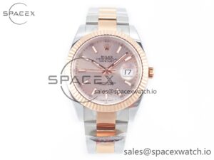 DateJust 41 126331 Clean Best Edition RG Dial Stick Markers on Oyster Bracelet VR3235