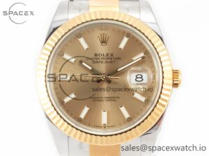 DateJust 41 126333 Clean Best Edition YG Dial Stick Markers on Oyster Bracelet VR3235 - Image 2