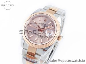 DateJust 41 126331 Clean Best Edition RG Dial Stick Markers on Oyster Bracelet VR3235 - Image 4